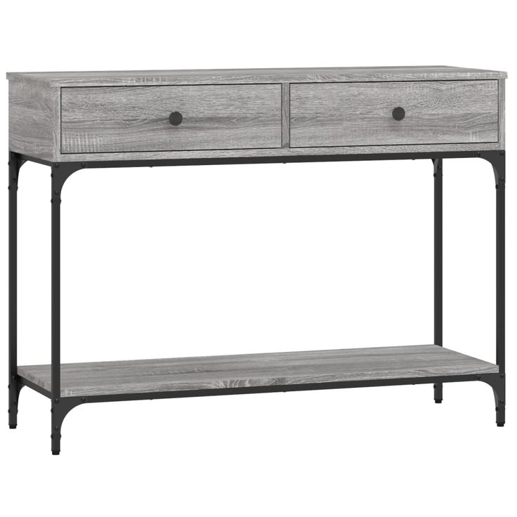 Konsolipöytä harmaa Sonoma 100x34,5x75 cm tekninen puu (33396)