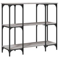 Konsolipöytä tekninen puu, 100-102x34,5-35x75-90 cm, eri värejä (30692)