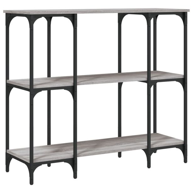 Konsolipöytä harmaa Sonoma 100x34,5x75 cm tekninen puu (34148)