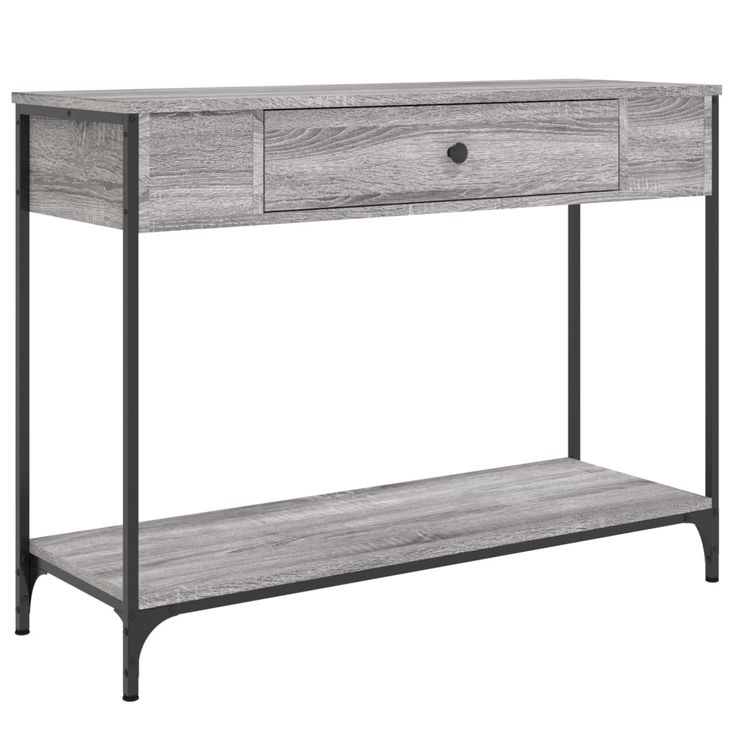 Konsolipöytä harmaa Sonoma 100x34,5x75 cm tekninen puu (34163)