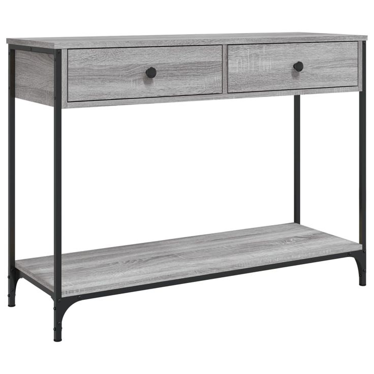 Konsolipöytä harmaa Sonoma 100x34,5x75 cm tekninen puu (34173)