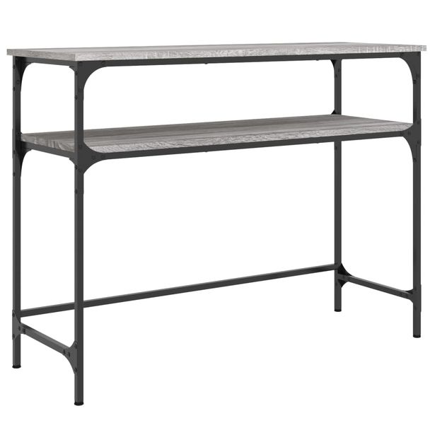 Konsolipöytä harmaa Sonoma 100x35,5x75 cm tekninen puu (34048)