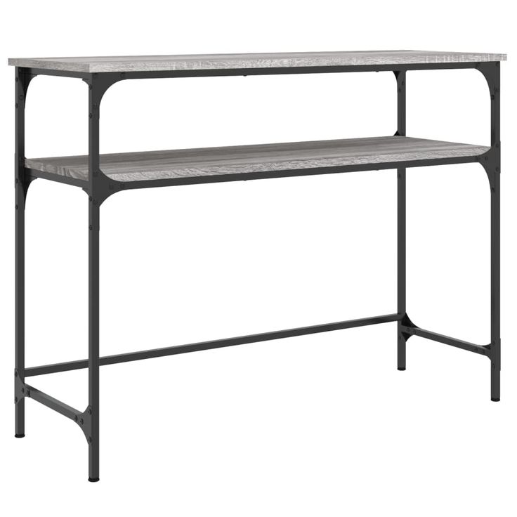 Konsolipöytä harmaa Sonoma 100x35,5x75 cm tekninen puu (34048)