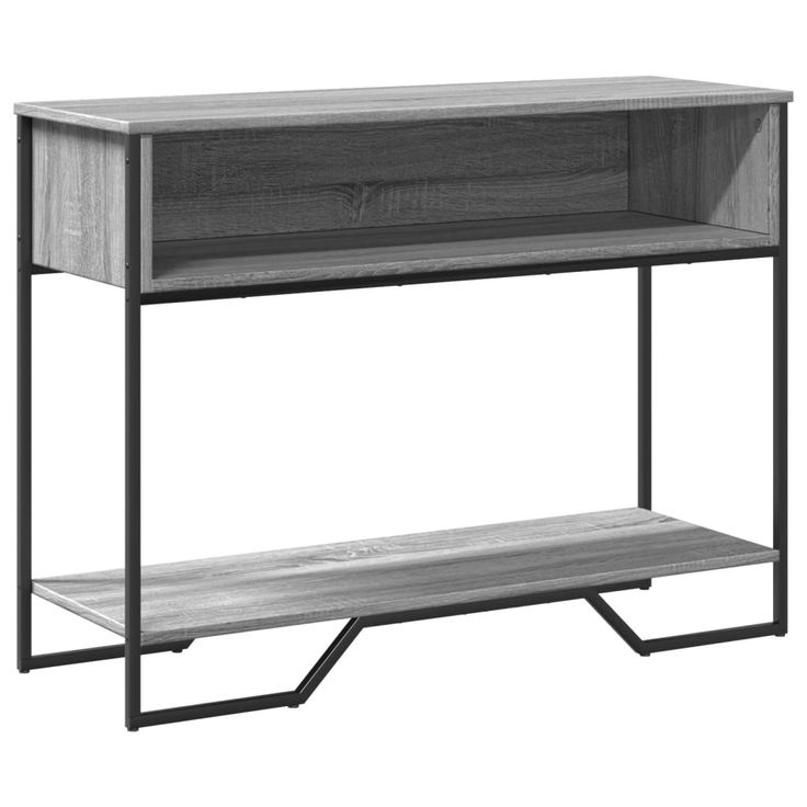Konsolipöytä harmaa Sonoma 100x35x74,5 cm tekninen puu (48532)
