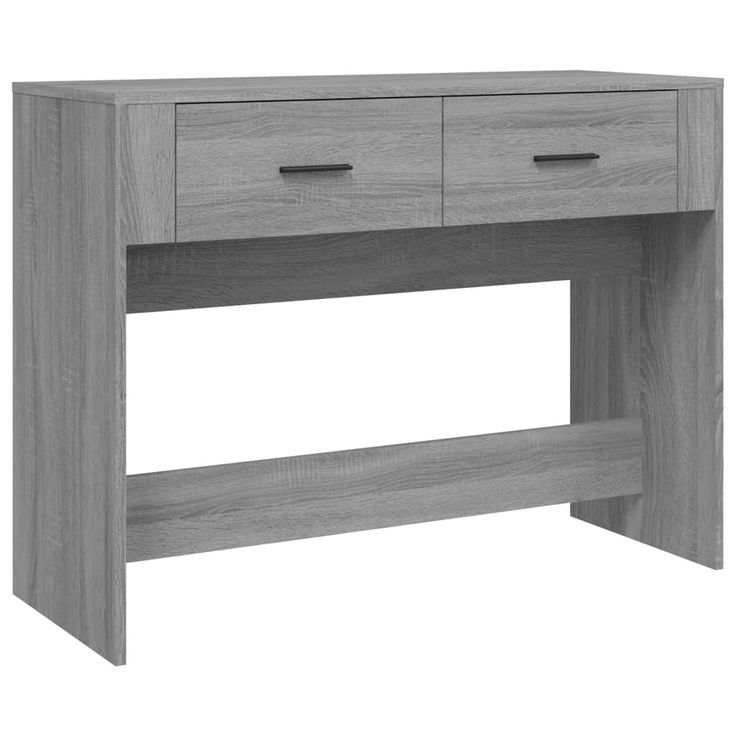 Konsolipöytä harmaa Sonoma 100x39x75 cm tekninen puu (16782)