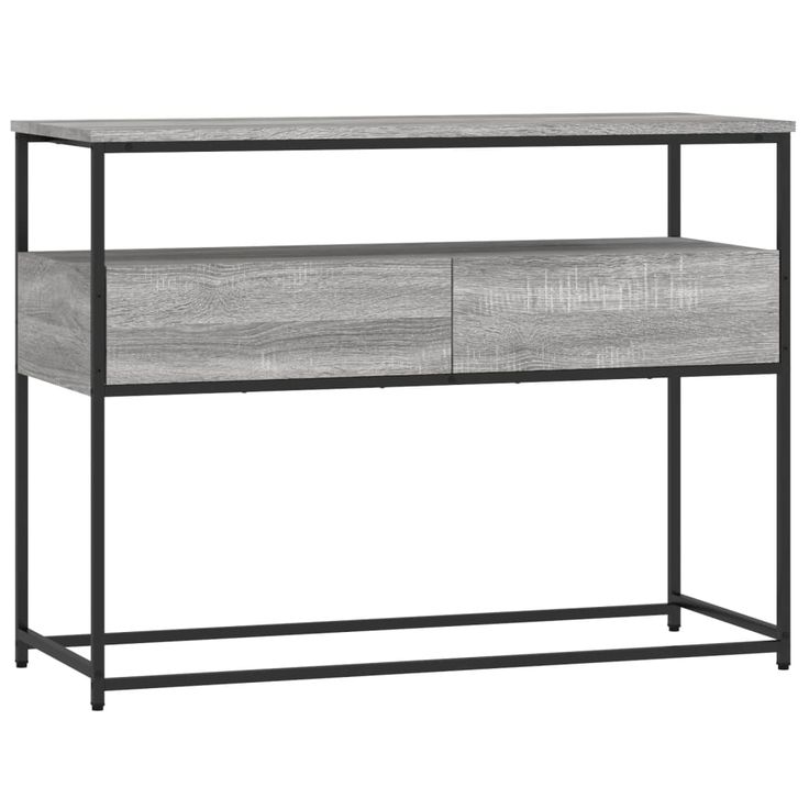 Konsolipöytä harmaa Sonoma 100x40x75 cm tekninen puu (34153)