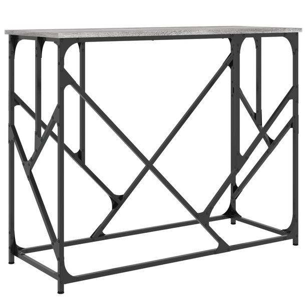 Konsolipöytä harmaa Sonoma 100x40x80 cm tekninen puu (34118)