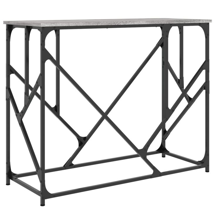 Konsolipöytä harmaa Sonoma 100x40x80 cm tekninen puu (34118)