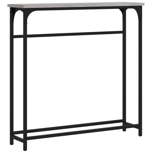 Konsolipöytä harmaa Sonoma 75x19,5x75 cm tekninen puu (34138)