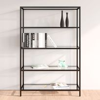 Hylly 100x36x168cm, karkaistu lasi, eri värejä