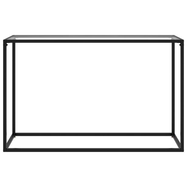 Konsolipöytä läpinäkyvä 120x35x75 cm karkaistu lasi (22815)