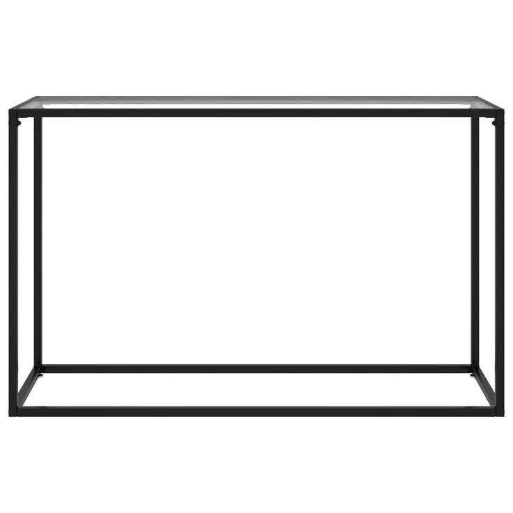 Konsolipöytä läpinäkyvä 120x35x75 cm karkaistu lasi (22815)