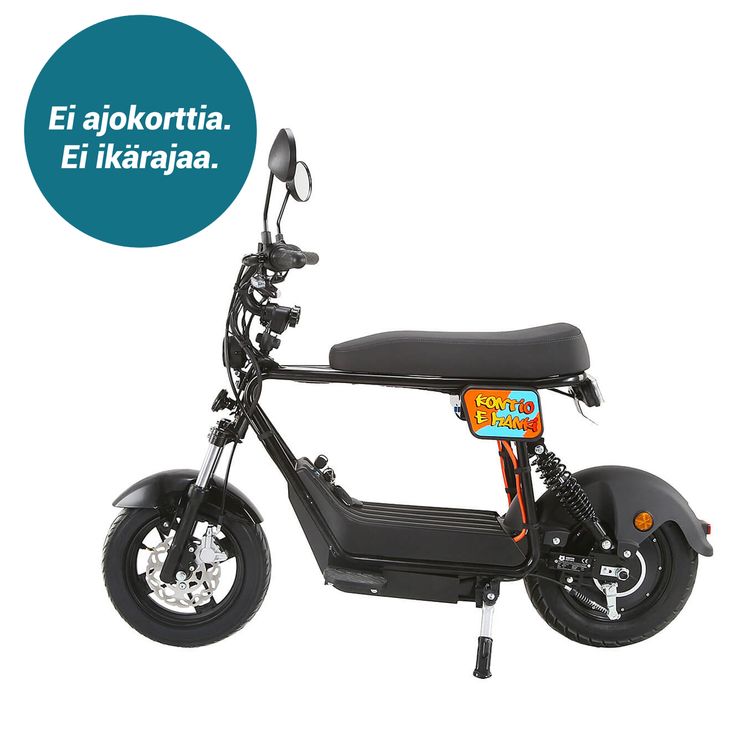Sähköskootteri Kontio Motors eManki, 15km/h, musta