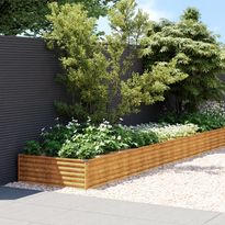 Istutuslaatikko 1150x100x36 cm corten-teräs