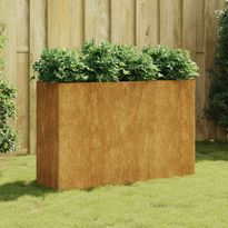 Istutuslaatikko 120x40x80 cm corten-teräs, Verkkokaupan poistotuote