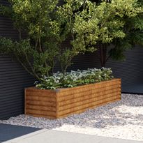 Istutuslaatikko 194x50x36 cm corten-teräs