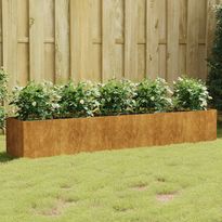 Istutuslaatikko 200x40x40 cm corten-teräs