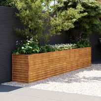 Istutuslaatikko 385x50x69 cm corten-teräs, Verkkokaupan poistotuote