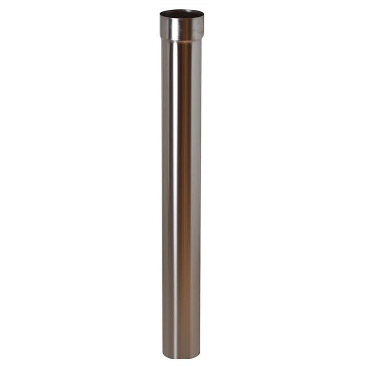 Teräshormi Kota 15 jatko, Ø125mm, eristämätön, 100cm, rst