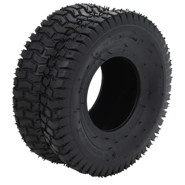 Kottikärryn renkaat 2 kpl 15x6.00-6 4PR kumi (45269)
