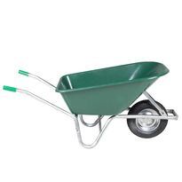 Kottikärryt Vihreä 90 L 150 kg Sinkitty teräs ja muovi (13466)