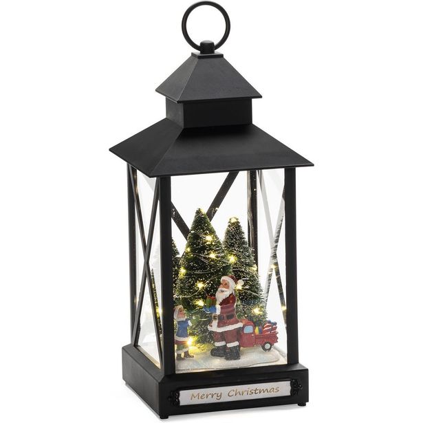 Koristelyhty Konstsmide, 32cm, 31 x lämminvalkoinen LED,  jouluisia hahmoja, paristokäyttöinen