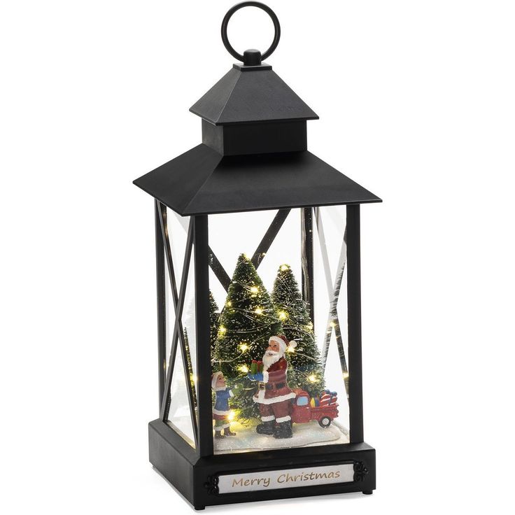 Koristelyhty Konstsmide, 32cm, 31 x lämminvalkoinen LED,  jouluisia hahmoja, paristokäyttöinen