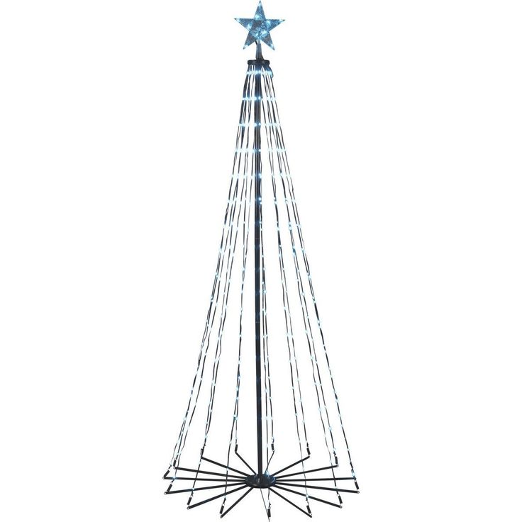 Valojoulukuusi Konstsmide, 265 RGB LED, musta metallirunko, kaukosäädin