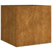 Kukkalaatikko 40x41x40 cm Corten teräs (24518)