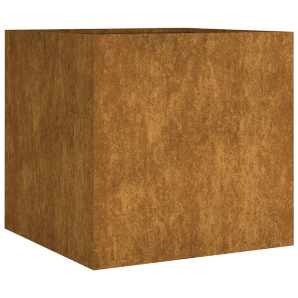 Kukkalaatikko 40x41x40 cm Corten teräs (24518)