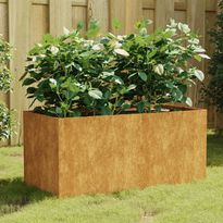 Kukkalaatikko 80x40x40 cm corten-teräs