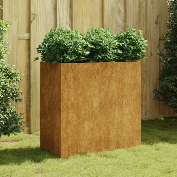 Kukkalaatikko 80x40x80 cm corten-teräs