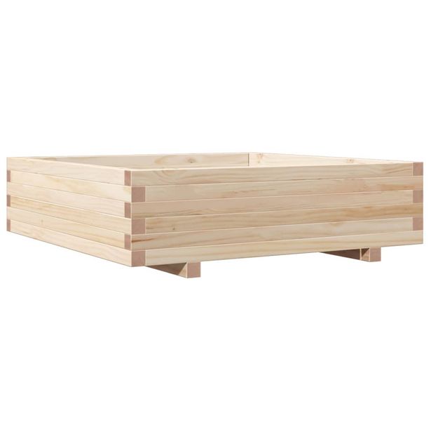 Kukkalaatikko 90x90x26,5 cm täysi mänty (47313)