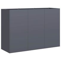Kukkalaatikko antrasiitti 120x40x80 cm kylmävalssattu teräs (60719)