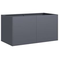 Kukkalaatikko antrasiitti 80x40x40 cm kylmävalssattu teräs (60670)