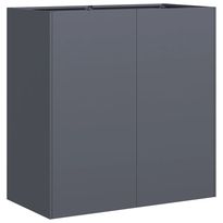 Kukkalaatikko antrasiitti 80x40x80 cm kylmävalssattu teräs (60712)