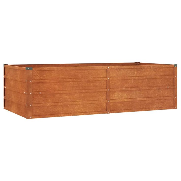 Kukkalaatikko korotettu ruoste 160x80x45 cm Corten teräs (51958)