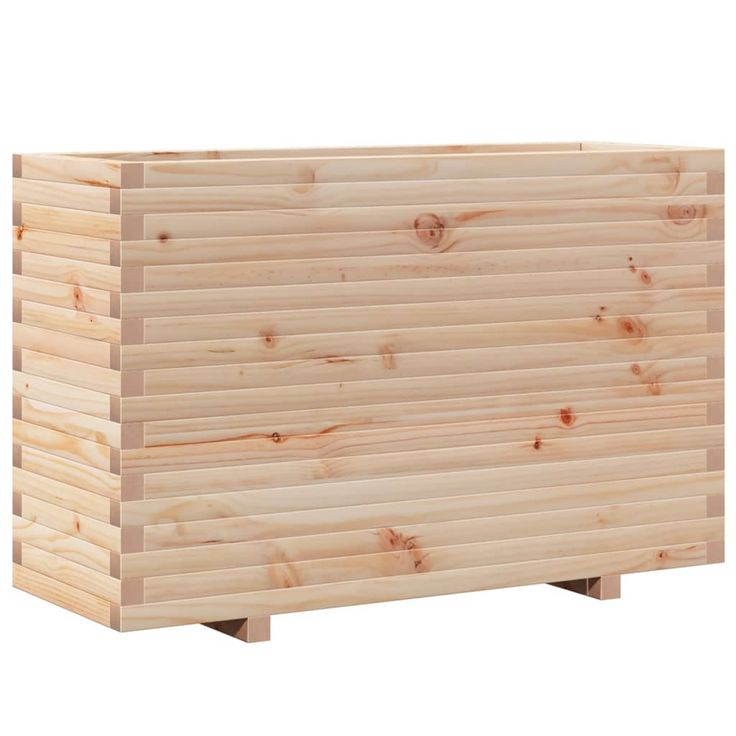 Kukkalaatikko puutarhaan 110x40x72,5 cm täysi mänty (82599)