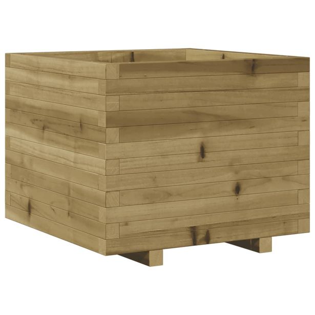 Kukkalaatikko puutarhaan 60x60x49,5 cm kyllästetty mänty (47362)