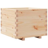 Kukkalaatikko puutarhaan 60x60x49,5 cm täysi mänty (47358)