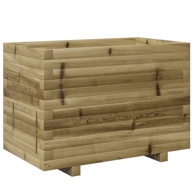 Kukkalaatikko puutarhaan 70x40x49,5 cm kyllästetty mänty (47372)