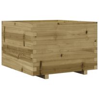 Kukkalaatikko puutarhaan 70x70x49,5 cm kyllästetty mänty (47367)
