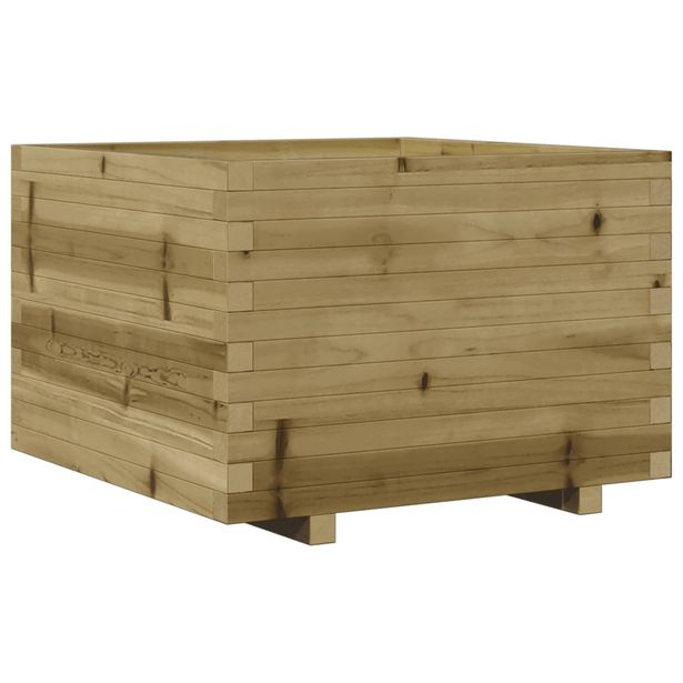 Kukkalaatikko puutarhaan 70x70x49,5 cm kyllästetty mänty (47367)