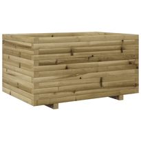Kukkalaatikko puutarhaan 90x60x49,5 cm kyllästetty mänty (47387)
