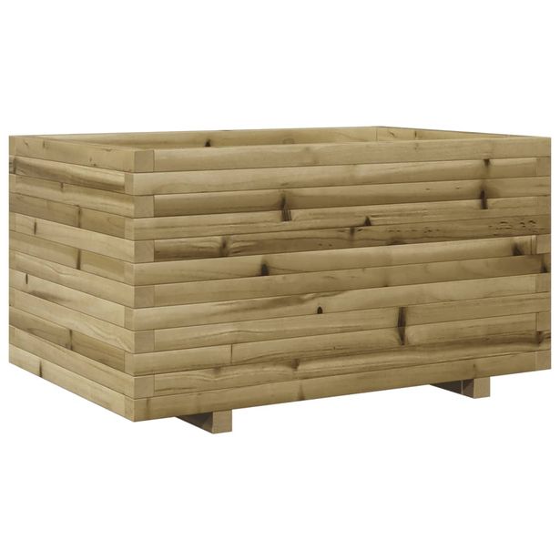 Kukkalaatikko puutarhaan 90x60x49,5 cm kyllästetty mänty (47387)