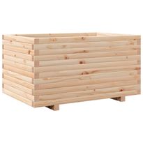 Kukkalaatikko puutarhaan 90x60x49,5 cm täysi mänty (47383)