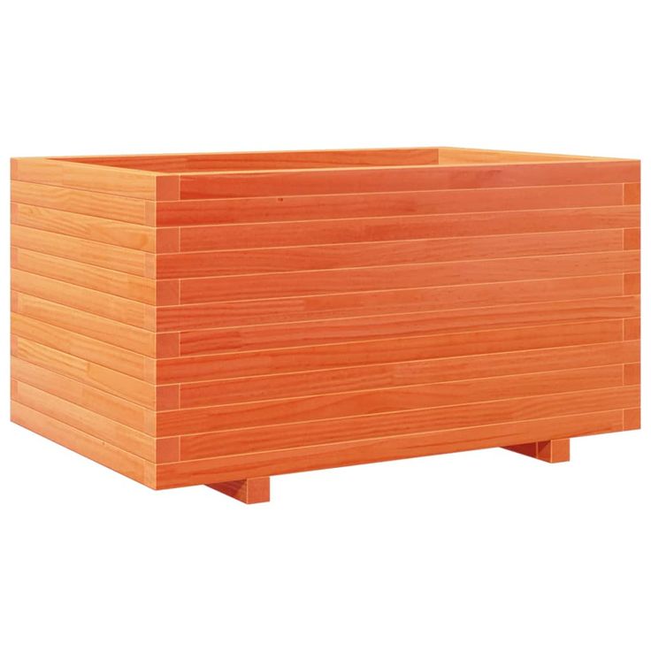Kukkalaatikko puutarhaan vahanruskea 90x60x49,5 cm täysi mänty (47385)