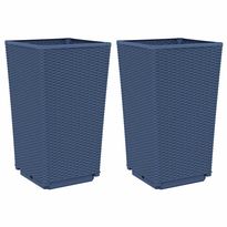 Kukkalaatikot puutarhaan, 32,5x32,5x57 cm PP, eri värejä ja pakkauskokoja (33698)