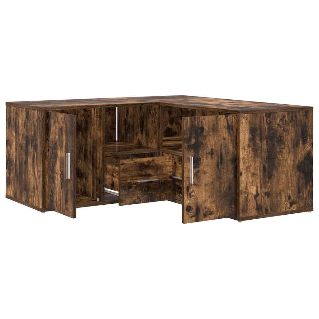 Kulmakaappi savutammi 160x40x45 cm tekninen puu (07823)