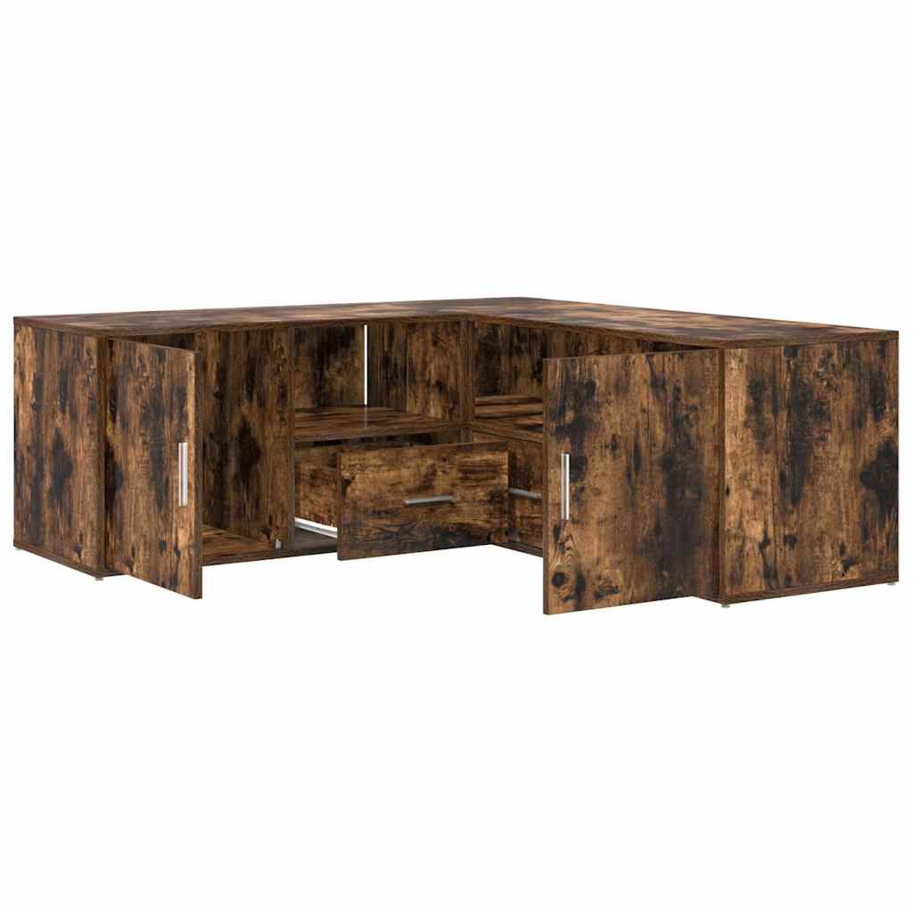 Kulmakaappi savutammi 200x40x45 cm tekninen puu (07832)